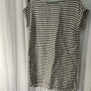 Striped Casual Tshirt Dress